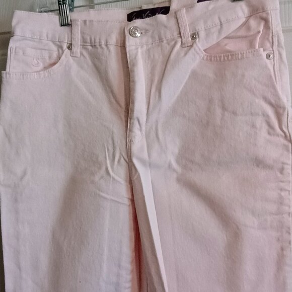 Gloria Vanderbilt Amanda Sz 10, White, Hi Rise Pants, NWOT, 5 Pockets, Denim - Picture 3 of 5
